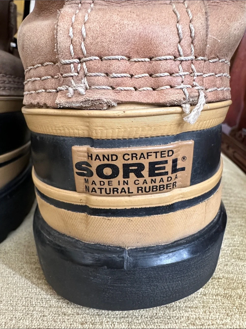 Sorel Caribou Lace-Up Mid Waterproof Leather Wool Lined Cold Weather Boots